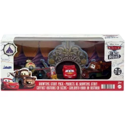 Best Pirce π₯ Disney / Pixar Cars On The Road Showtime Story Pack Road Trip Lightning McQueen & Mater with Circus Stunt Performer & Biplane Exclusive Diecast Car 4-Pack π€©