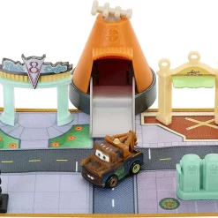 Deals βοΈ Disney / Pixar Cars Die Cast Metal Mini Racers Radiator Springs Mini Playset π