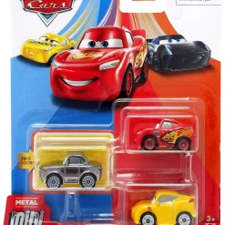 Coupon 🤩 Disney / Pixar Cars Die Cast Metal Mini Racers Rust-Eze Racing Center Car 3-Pack 🔥