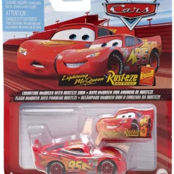 New 😉 Disney / Pixar Cars Lightning McQueen Diecast Car [with Rusteze Sign] 😀