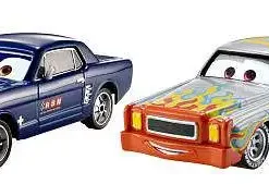 Best deal 😀 Disney / Pixar Cars Cars 2 Brent Mustangburger & Darrel Cartrip Diecast Car 2-Pack 🧨 -Disney Cars Shop brentdarrell2pack inset3