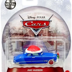 Deals ⭐ Disney / Pixar Cars Cars Holiday Metal Doc Hudson with Santa Hat Diecast Car 😍