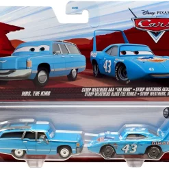 Flash Sale 💯 Disney / Pixar Cars Cars 3 Metal Mrs. The King & Strip Weathers AKA "The King" Diecast Car 2-Pack 🌟