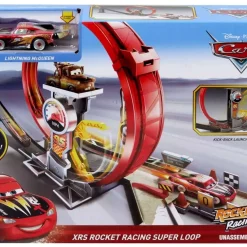 Hot Sale 👏 Disney / Pixar Cars Cars 3 XRS Rocket Racing Super Loop Playset [Damaged Package] 😉