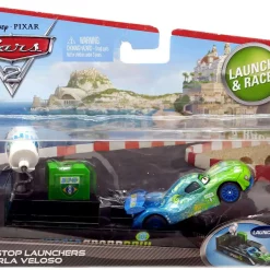Best Pirce ⭐ Disney / Pixar Cars Cars 2 Pit Stop Launchers Carla Veloso Diecast Car [With Launcher] 😉