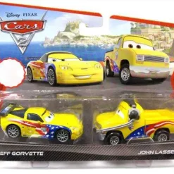 Best Sale ⌛ Disney / Pixar Cars Cars 2 Jeff Gorvette & John Lassetire Exclusive Diecast Car 2-Pack [Damaged Package] ⭐