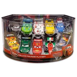 Hot Sale ✨ Disney / Pixar Cars 1:43 Multi-Packs Cars 2 Exclusive PVC Figurine Set [Lightning McQueen & More, Damaged Package] ❤️