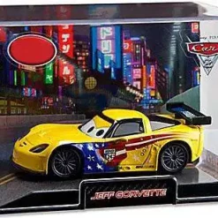 Best deal 🌟 Disney / Pixar Cars Cars 2 1:43 Collectors Case Jeff Gorvette Exclusive Diecast Car 💯
