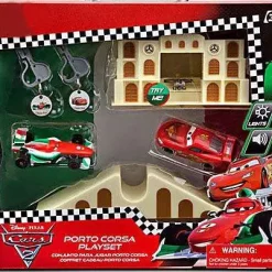Best deal 🛒 Disney / Pixar Cars Cars 2 Key Chargers Porto Corsa Exclusive Keychargers Playset ✔️