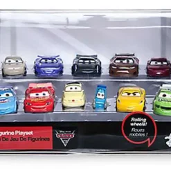 Best Pirce ⌛ Disney / Pixar Cars Cars 3 Exclusive 11-Piece Deluxe PVC Figure Playset [Damaged Package] 🔥