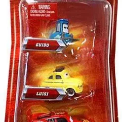 Cheapest ✨ Disney / Pixar Cars Multi-Packs Guido, Luigi, McQueen & Doc 4-Pack Exclusive Diecast Car Set 🥰