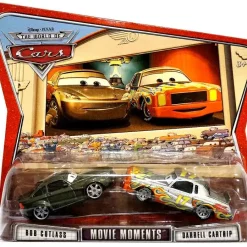 Hot Sale 🧨 Disney / Pixar Cars The World of Cars Movie Moments Bob Cutlass & Darrell Cartrip Diecast Car 2-Pack 🎁
