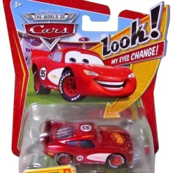 Promo π Disney / Pixar Cars The World of Cars Lenticular Eyes Series 1 Radiator Springs Lightning McQueen Diecast Car π