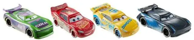 Brand new ๐ Disney / Pixar Cars Cars 3 Fireball Beach Racers Lightning McQueen, Cam Spinner, Dinoco Cruz Ramirez & Sheldon Shifter Diecast Car 4-Pack ๐ฅ 2 Brand new ๐ Disney / Pixar Cars Cars 3 Fireball Beach Racers Lightning McQueen, Cam Spinner, Dinoco Cruz Ramirez & Sheldon Shifter Diecast Car 4-Pack ๐ฅ - Image 2
