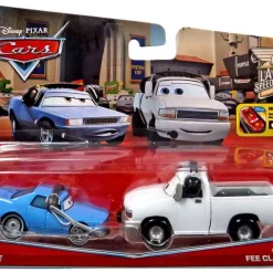 Wholesale ❤️ Disney / Pixar Cars LA Speedway Artie & Brian Fee Clamp Diecast Car 2-Pack #10/11 & 11/11 [Damaged Package] 🔔