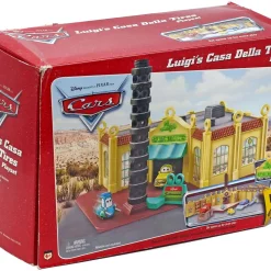 Best deal 🧨 Disney / Pixar Cars Luigi's Casa Della Tires Diecast Car Playset [Open Package] 🎉