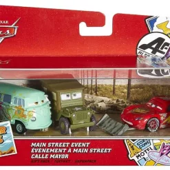 Brand new 👍 Disney / Pixar Cars Radiator Springs Main Street Event Diecast Car 3-Pack ✨