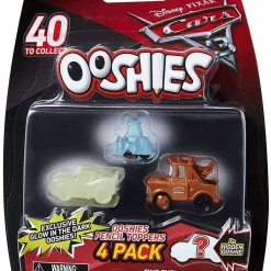 Best Pirce 🧨 Disney / Pixar Cars 3 Ooshies Series 1 Mater, Translucent Guido & Glow in the Dark McQueen 4-Pack 💯