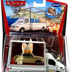 New 🥰 Disney / Pixar Cars Cars 2 Deluxe Oversized Popemobile Diecast Car #9 🔔