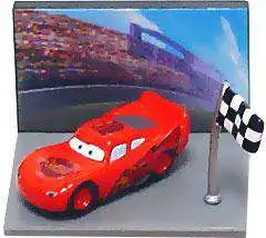 Cheap 👍 Disney / Pixar Cars Gacha Micro Figures Lightning McQueen PVC Figure [Flag] ✔️