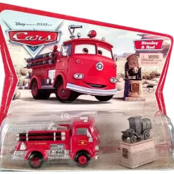 Promo 😉 Disney / Pixar Cars Series 1 Stanley & Red the Firetruck Diecast Car 2-Pack [Movie Moments] 😉