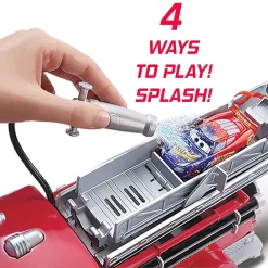 Discount ⭐ Disney / Pixar Cars Color Changers Stunt & Splash Red 10-Inch Playset [with Lightning McQueen] 🔔 -Disney Cars Shop carsstuntsplashred inset2