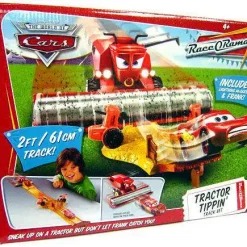 Flash Sale 🎁 Disney / Pixar Cars The World of Cars Race-O-Rama Tractor Tippin' Diecast Car Track Set 😀