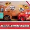 Best Sale 👏 Disney / Pixar Cars Track Talkers Mater & Lightning McQueen Vehicle 2-Pack 😀