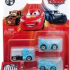 Cheapest 😀 Disney / Pixar Cars Die Cast Metal Mini Racers Gray, Strip Weathers AKA "The King" & Dinoco Lightning McQueen Car 3-Pack 👏