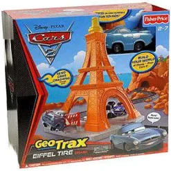 Wholesale ✔️ Fisher Price Disney / Pixar Cars Cars 2 GeoTrax Eiffel Tire Crash GeoTrax Playset ⌛