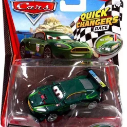 Flash Sale 😀 Disney / Pixar Cars Cars 2 Quick Changers Race Nigel Gearsley with Crash Damage Diecast Car 💯