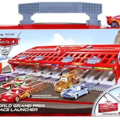 Outlet 🤩 Disney / Pixar Cars Cars 2 World Grand Prix Race Launcher Playset 🔥