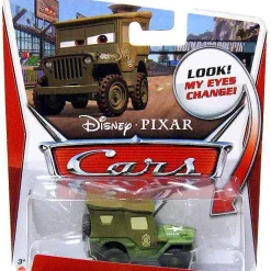 Best deal 🥰 Disney / Pixar Cars Lenticular Eyes Series 3 Sarge Diecast Car [Damaged Package] ❤️