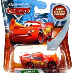Best Pirce 🎉 Disney / Pixar Cars Lenticular Eyes Series 2 Lightning McQueen with Cone Diecast Car 😀