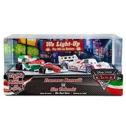 Coupon 🔔 Disney / Pixar Cars Cars 2 Light Up Francesco Bernoulli vs. Shu Todoroki Exclusive Diecast Car Set [Damaged Package] ⭐
