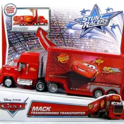 Budget 🥰 Disney / Pixar Cars Stunt Racers Mack Transforming Transporter Plastic Car 🤩