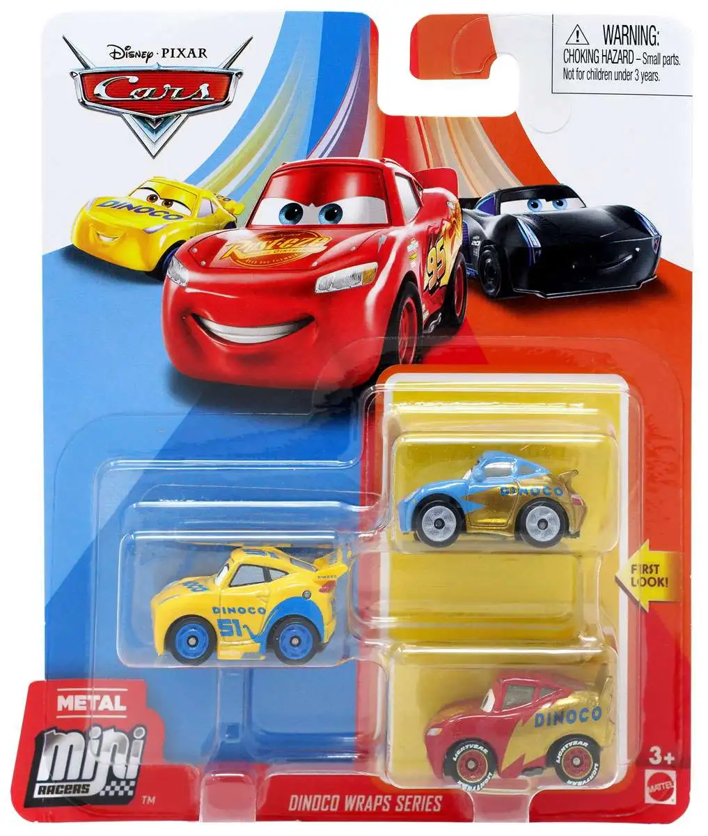 Cheapest βοΈ Disney / Pixar Cars Die Cast Metal Mini Racers Dinoco Wraps Car 3-Pack π₯° 1 Cheapest βοΈ Disney / Pixar Cars Die Cast Metal Mini Racers Dinoco Wraps Car 3-Pack π₯°
