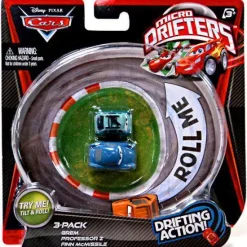 Brand new 🎉 Disney / Pixar Cars Micro Drifters Grem, Professor Z & Finn McMissile Mini Cars 🧨