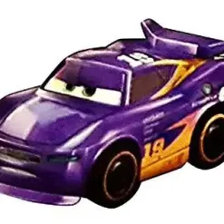 New ❤️ Disney Cars Die Cast Mini Racers Danny Swervez Car [Metallic Version Loose] ⭐