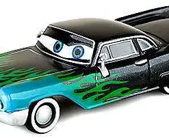 Best Sale 🌟 Disney / Pixar Cars Greta Exclusive Diecast Car [Black, Blue/Green Flames] 😍