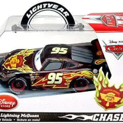 New 🧨 Disney / Pixar Cars Neon Lightning McQueen Exclusive Diecast Car [Chase Edition] 🔔