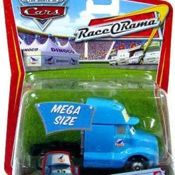 Budget 💯 Disney / Pixar Cars The World of Cars Race-O-Rama Gray Semi Diecast Car #10 [Damaged Package] 🥰