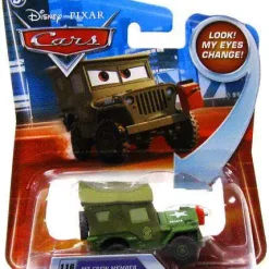 Outlet 😍 Disney / Pixar Cars Lenticular Eyes Series 2 Pit Crew Member Sarge Diecast Car 🎁
