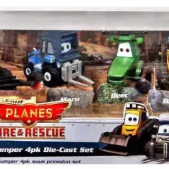 Flash Sale 😉 Disney Planes Fire & Rescue Smoke Jumper #1 Exclusive Diecast 4-Pack #1 [Damaged Package] 🎁