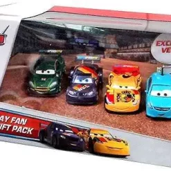 Budget 😀 Disney / Pixar Cars Multi-Packs Race Day Fan 4-Car Gift Pack Exclusive Diecast Car Set [Set #4] 🎁