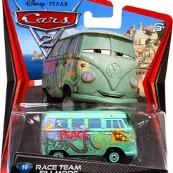 Coupon 👍 Disney / Pixar Cars Cars 2 Main Series Race Team Fillmore Diecast Car 😍
