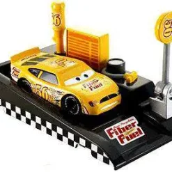 Coupon ✨ Disney / Pixar Cars Pit Row Race-Off Fiber Fuel No. 56 Diecast Car [Includes Launcher] 👏