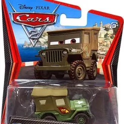 Best Sale 🔥 Disney / Pixar Cars Cars 2 Main Series Race Team Sarge Diecast Car ✔️