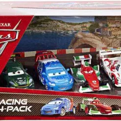 Wholesale π Disney / Pixar Cars Cars 2 Racing 4-Pack Gearsley, Caroule, Bernoulli & Todoroki Exclusive Diecast Car Set βοΈ
