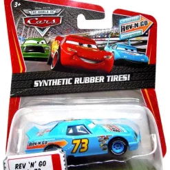 Coupon 😉 Disney / Pixar Cars The World of Cars Synthetic Rubber Tires Rev-N-Go No. 73 Exclusive Diecast Car 🔥